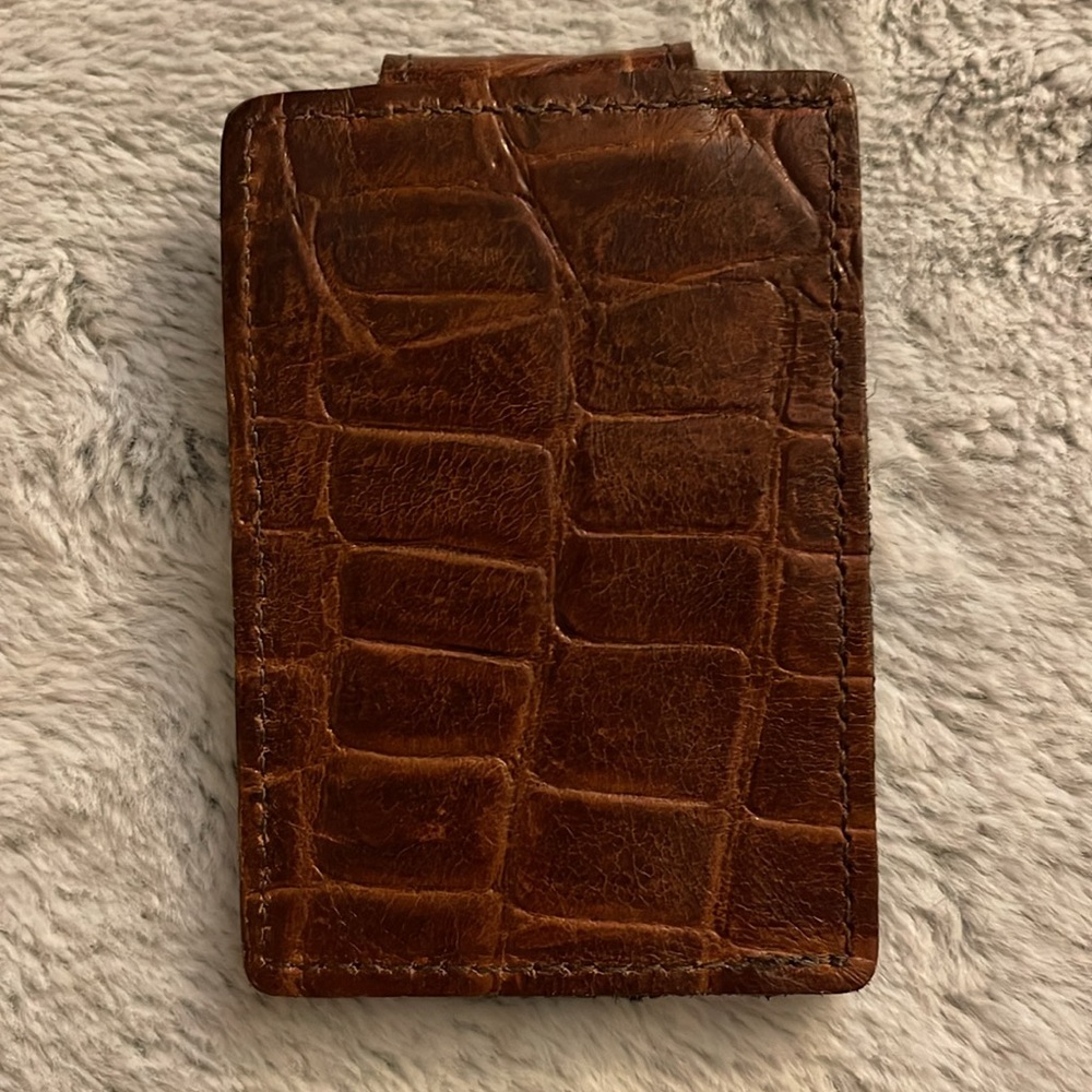 Faux embossed leather credit card/money clip  NWOT Sienna - Picture 2 of 10